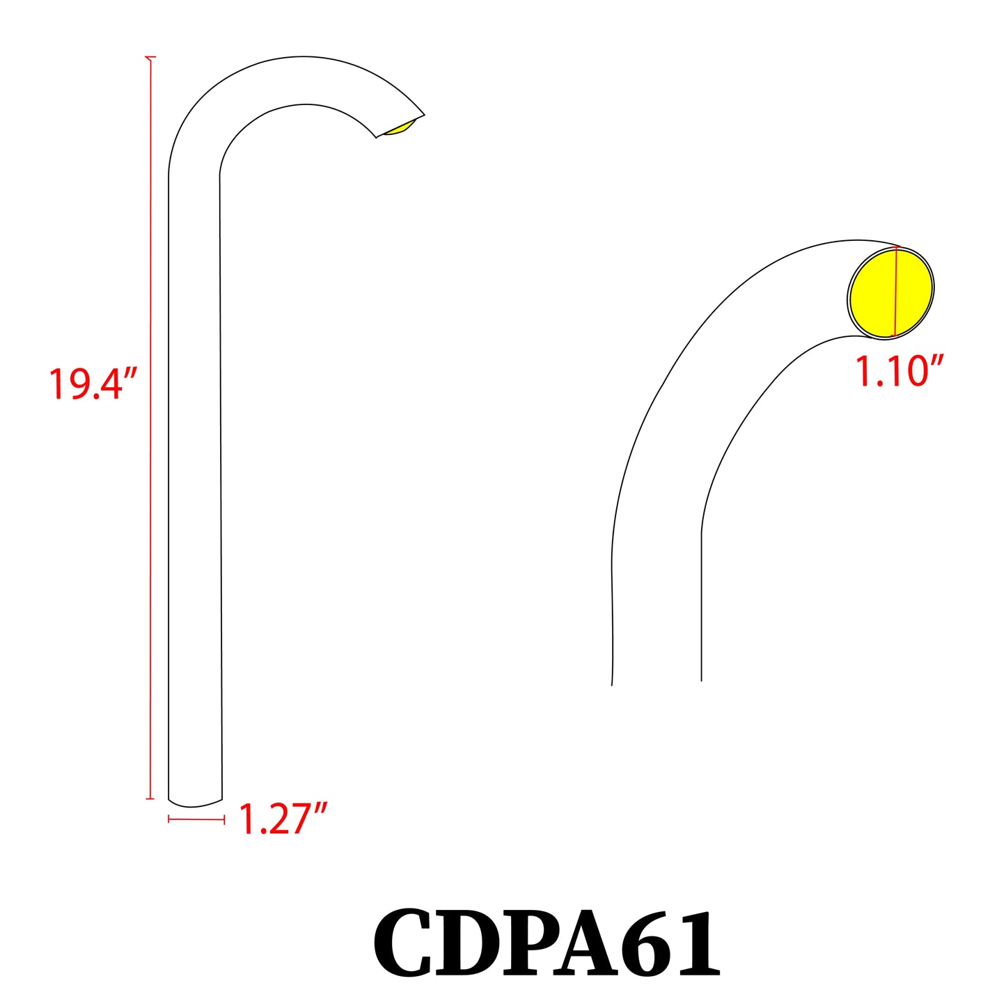 Foco LED CDPA61 de 5 W para caminos, iluminación de paisajes para exteriores de bajo voltaje