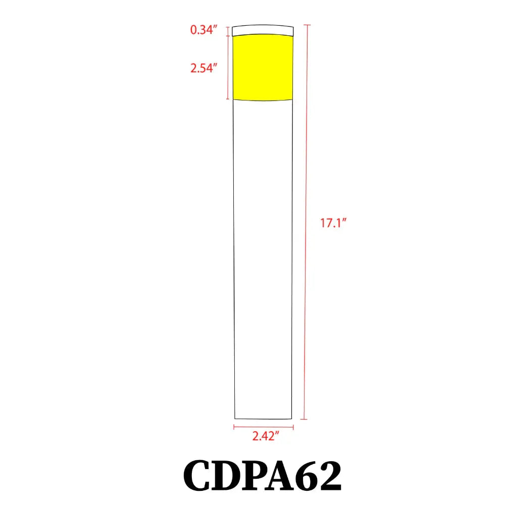 CDPA62 3W Low Voltage LED Linear Bollard Landscape Light Garden Path Light - Tampa Home & Garden Store