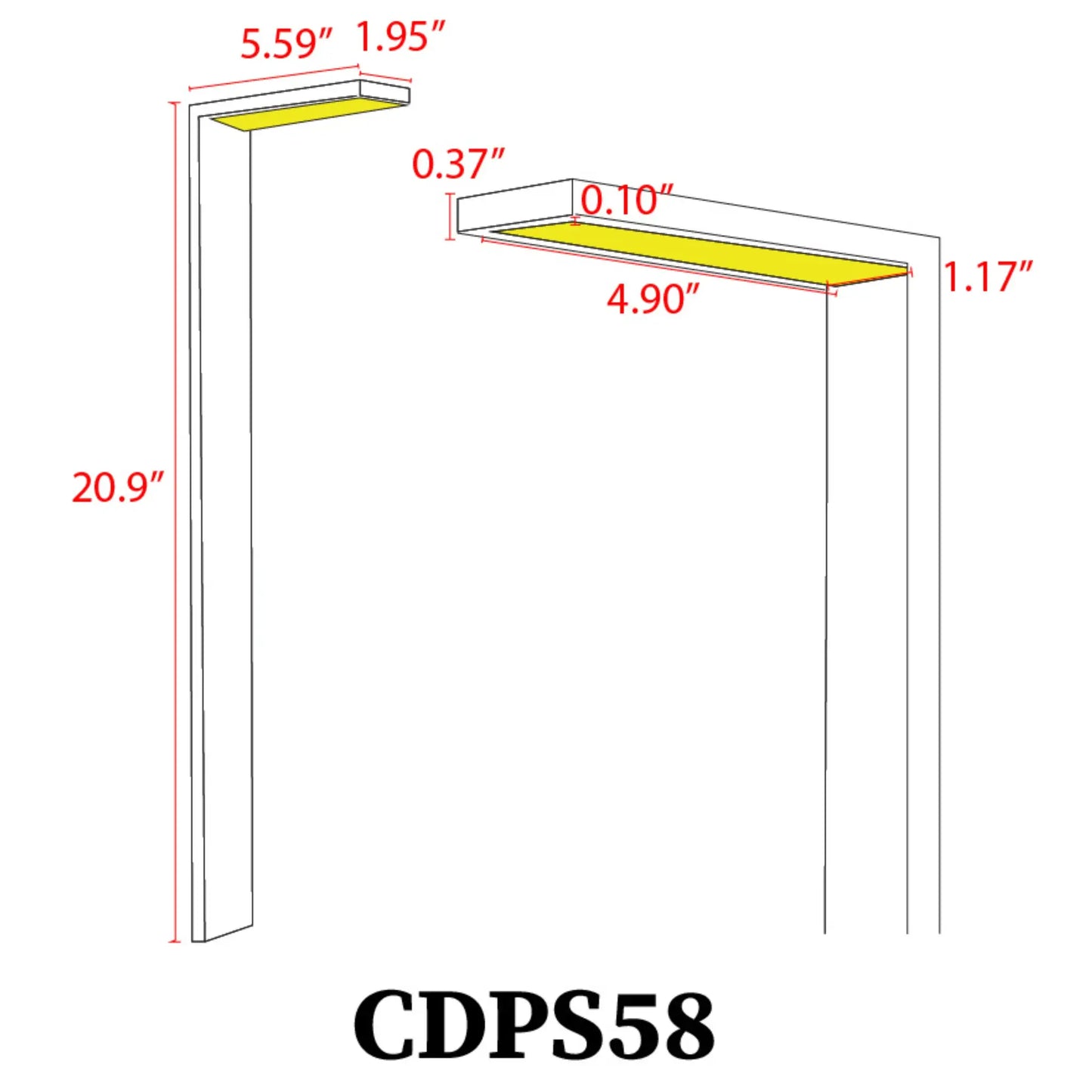 CDPS58 3W Stainless Steel Directional Pathway Light LED Bollard Landscape Lighting - Tampa Home & Garden Store
