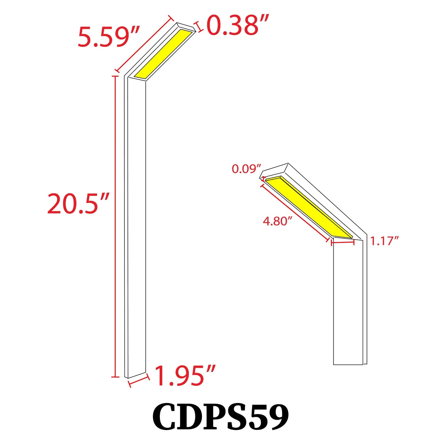 CDPS59 3W Stainless Steel 12V Low Voltage LED Linear Path Light Directional Fixture - Tampa Home & Garden Store