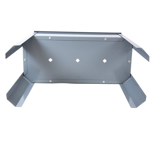 Elevated garden bed, metal elevated outdoor flowerpot box, suitable for backyard and terrace, large flowerpot Grey + Steel - Tampa Home & Garden Store