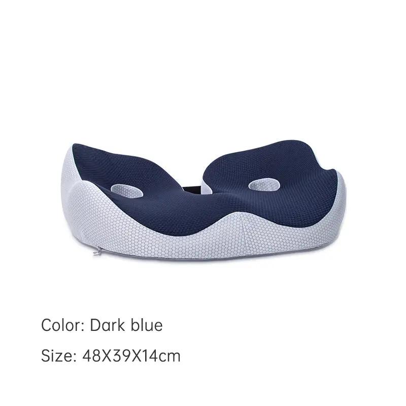 Office chair memory foam coccyx cushion dark blue with honeycomb cover VIP Digital Presence on Tampa Home & Garden Store
