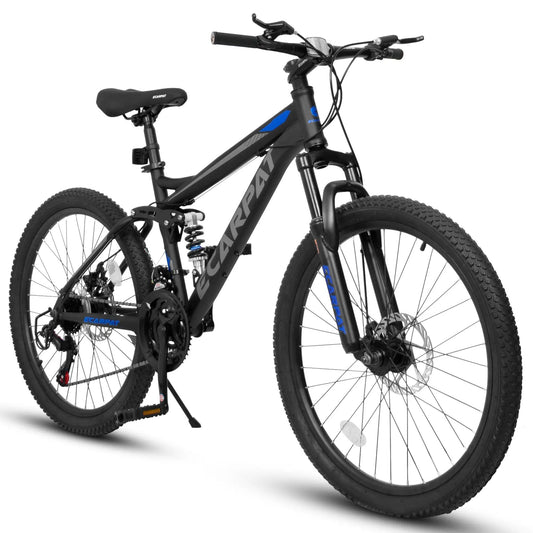 A2660 Mountain Bike with 26in wheels and disc brakes, black frame ECARPAT on Tampa Home & Garden Store
