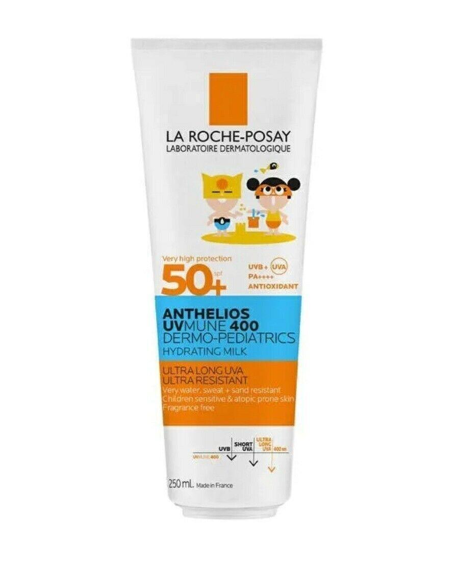 La Roche-Posay Anthelios Dermo-Pediatrics Hydrating Milk SPF50+ fragrance-free kids sunscreen 250 ml tube on Tampa Home & Garden Store
