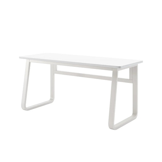 L47.2-inch computer desk in white with curved cantilever legs for home office gaming on Tampa Home & Garden Store