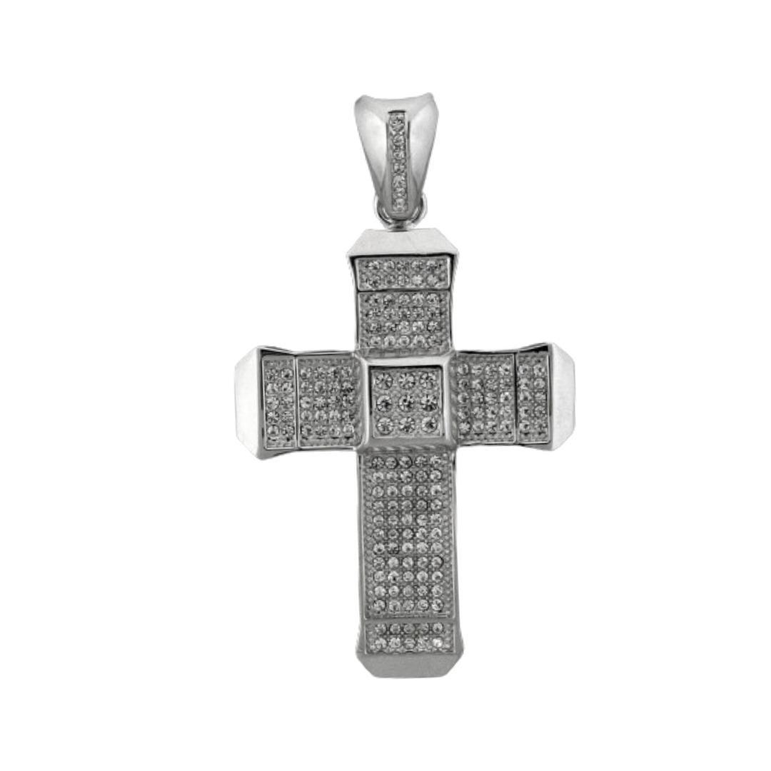 the 18k Gold Plated Cross Pendant Charm Set