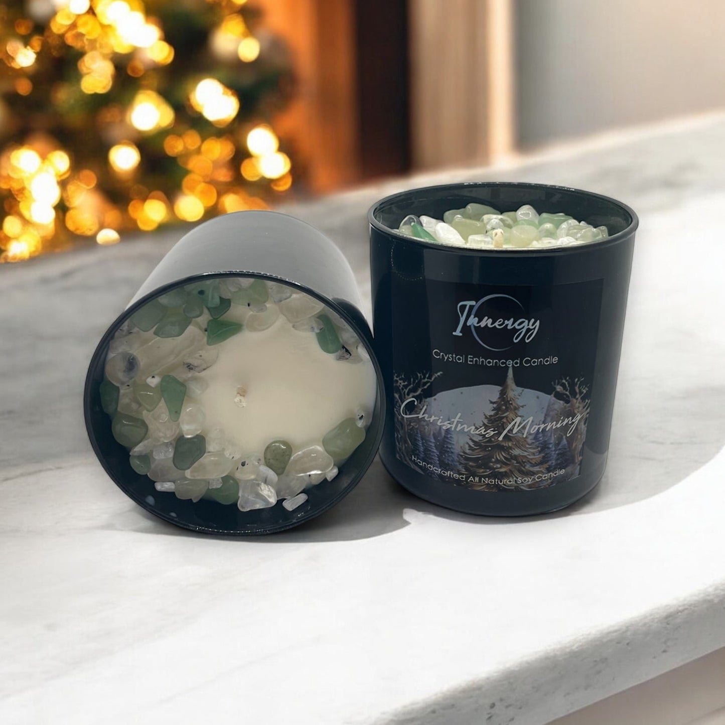 Limited Edition: Christmas Morning Crystal Candle | Coconut-Soy Wax Candle, 9oz