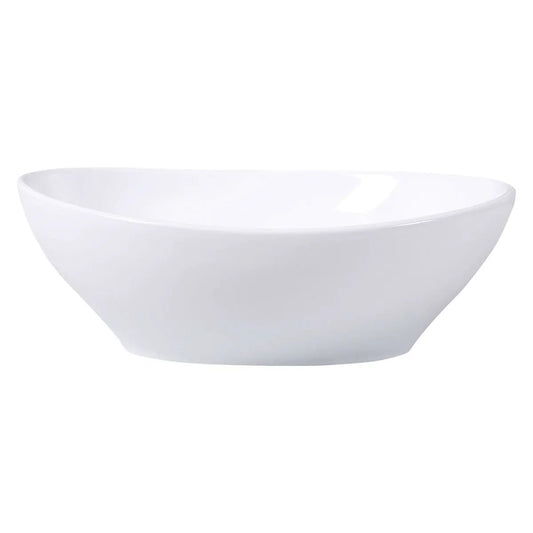 Contemporary Oval Vessel Sink white ceramic by HomePacific on Tampa Home & Garden Store