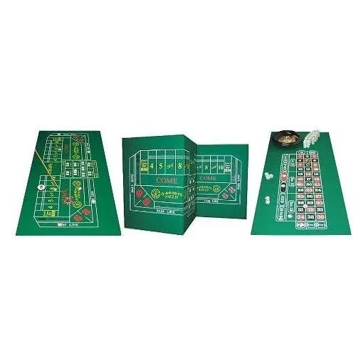 Roulette and Craps Two Sided Casino Felt Layout