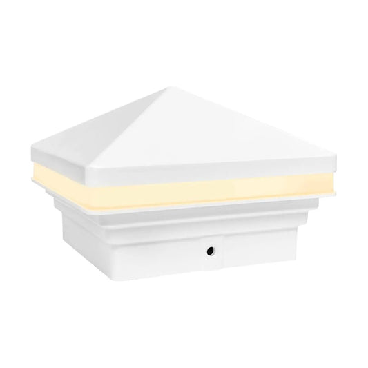 CPL02 Modern 2700K 3W AC/DC Low Voltage Aluminum LED Pyramid Post Cap Light for 3.5x3.5 or 4x4 - Tampa Home & Garden Store