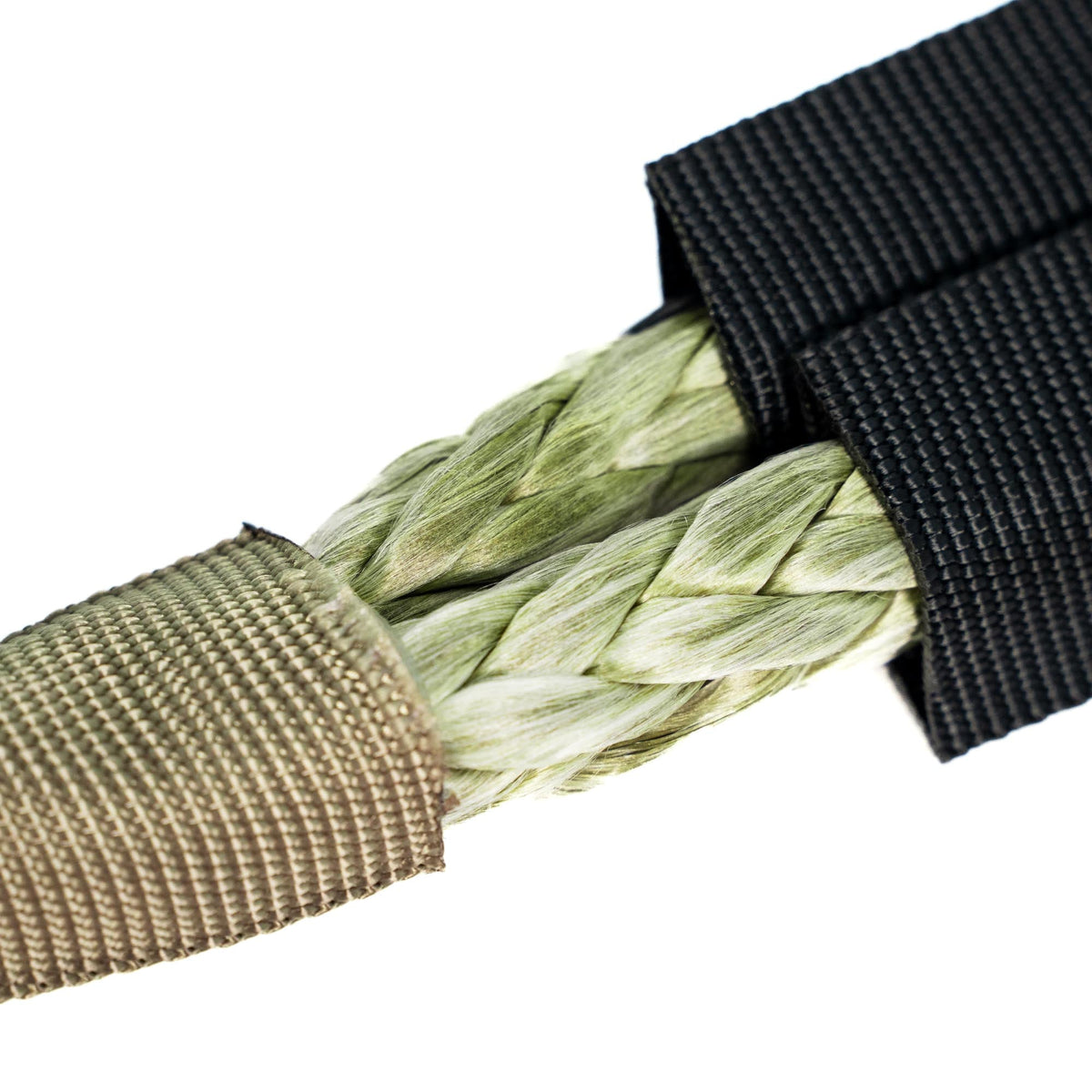 TAC 4x4 Vehicle Recovery Rope olive-green braided rope with black strap Carbon Offroad USA on Tampa Home & Garden Store
