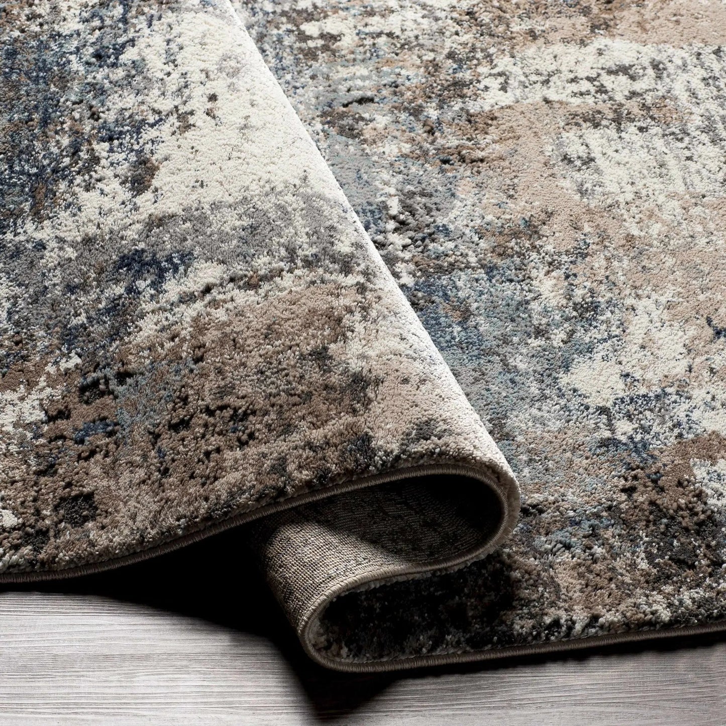 Culasian Luxe Thick Area Rug Contemporary gray beige abstract pattern on Tampa Home & Garden Store