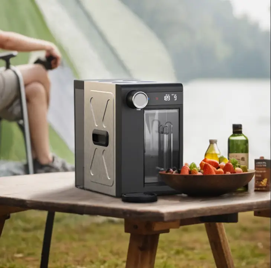 Camping Portable Water Purifier RO Filtration by MagicCycling, gray unit for camping on Tampa Home & Garden Store