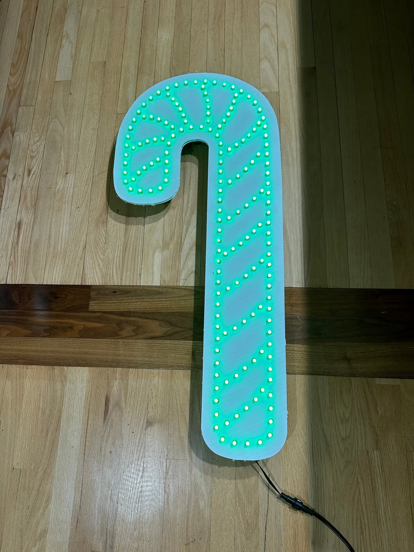 Candy Cane Left & Right Light Display 42in with green LEDs by Holiday Prop Shop on Tampa Home & Garden Store