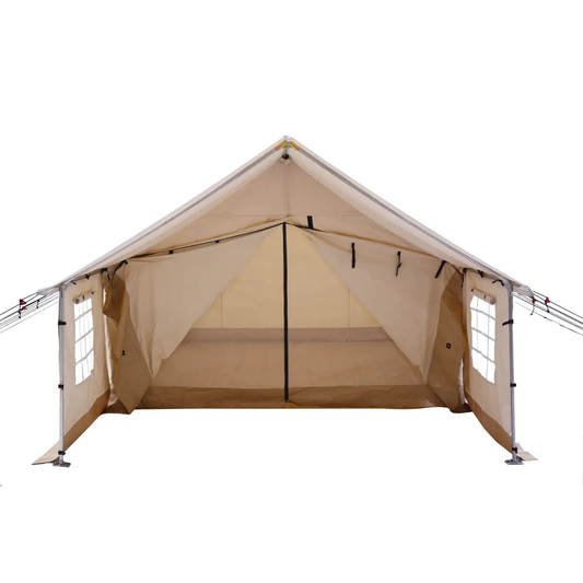 Canvas porch for Alpha Wall Tent, beige canvas with side windows, White Duck Outdoors on Tampa Home & Garden Store