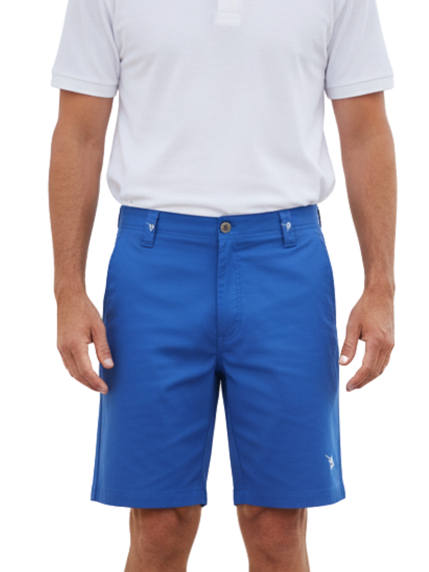 Captain Shorts blue by White Water Life, men's shorts with belt loops on Tampa Home & Garden Store