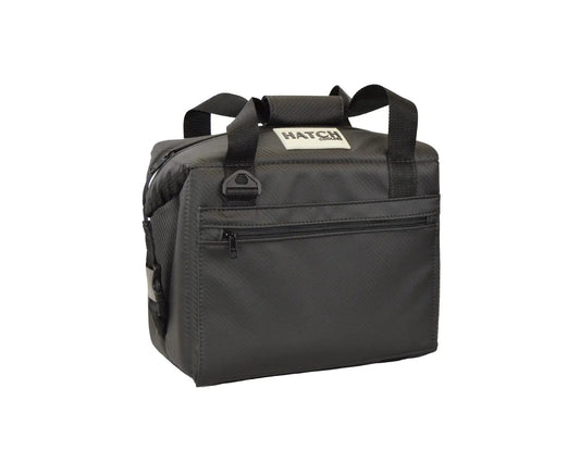 Hatch Carbon Series 12-pack Cooler gray vinyl coated fabric with zip pocket and handles on Tampa Home & Garden Store