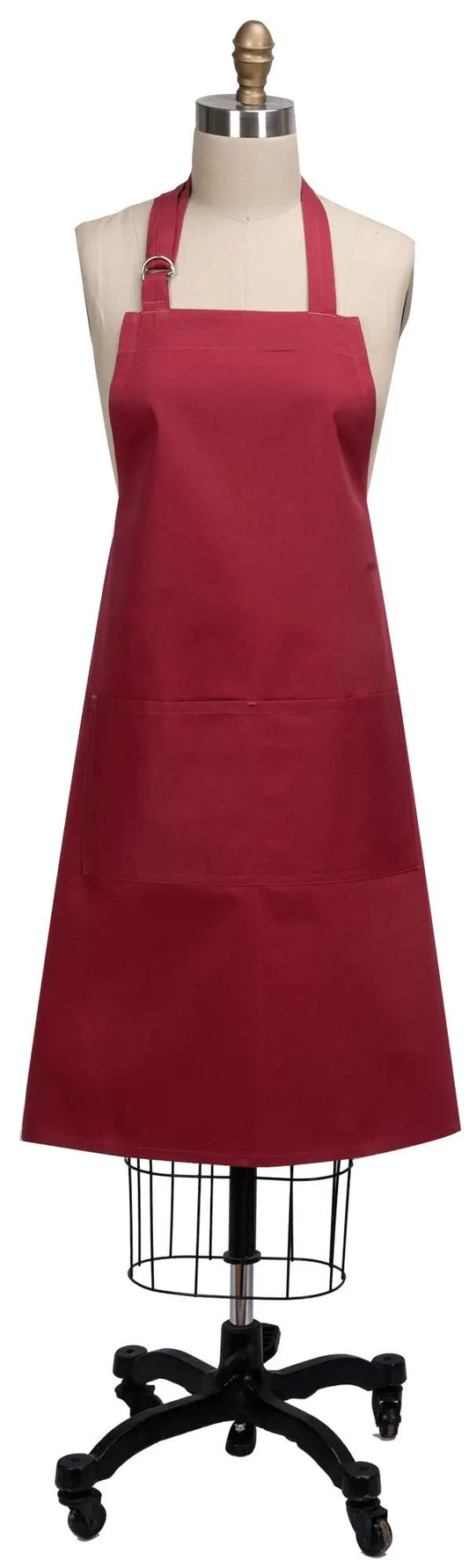 Cardinal Sound red solid chef apron with front pocket by The Country Christmas Loft on Tampa Home & Garden Store