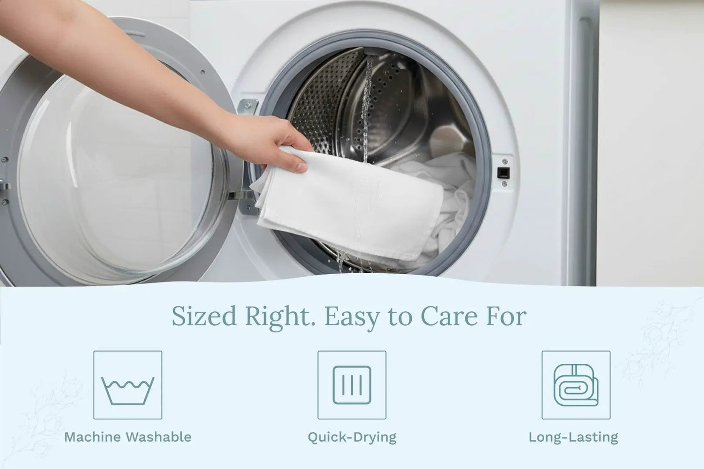 Flour Sack Kitchen Towels Organic Cotton White, machine washable, quick-drying, long-lasting on Tampa Home & Garden Store