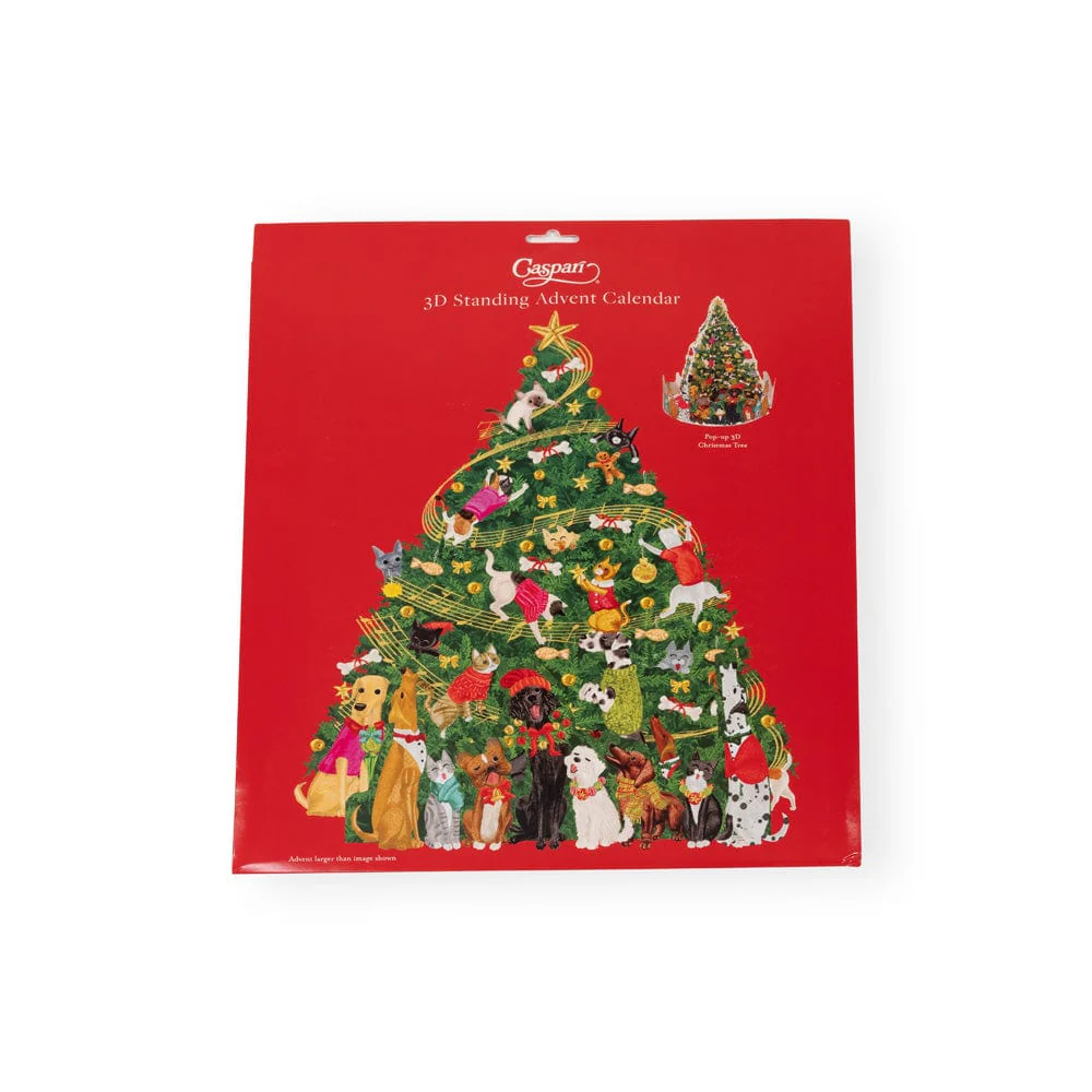 Caroling Pets Christmas Tree Christmas 3D Advent Calendar - Tampa Home & Garden Store