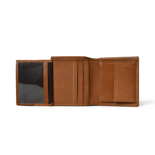 Full Grain Leather Tan Brown Wallet by Classy Leather Bags with card slots on Tampa Home & Garden Store