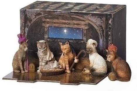 Cat Nativity - 6 Piece Set - Tampa Home & Garden Store