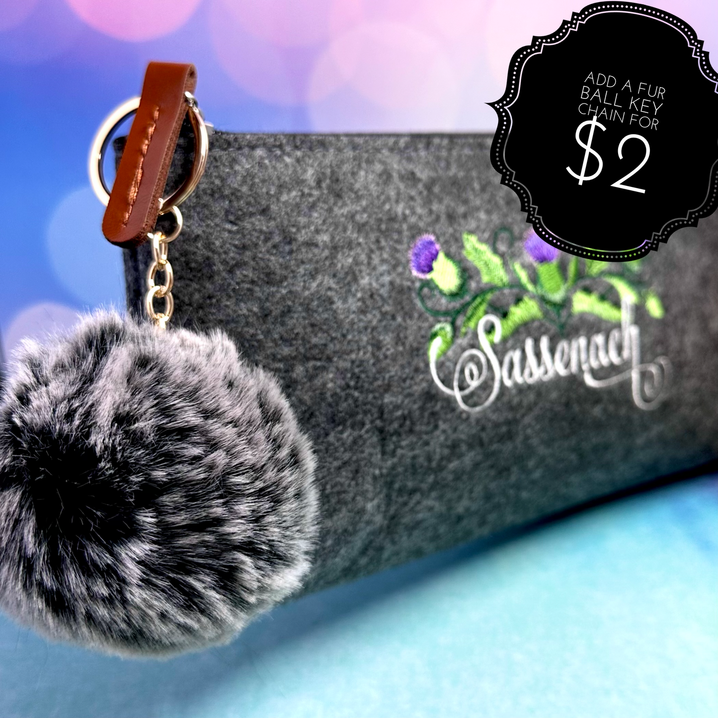 Celtic Knot Heart Embroidered Felt Zipper Pouch - Tampa Home & Garden Store
