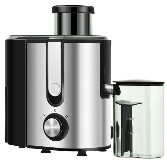 Centrifugal juicer machine with dual speed, stainless steel body and black accents on Tampa Home & Garden Store