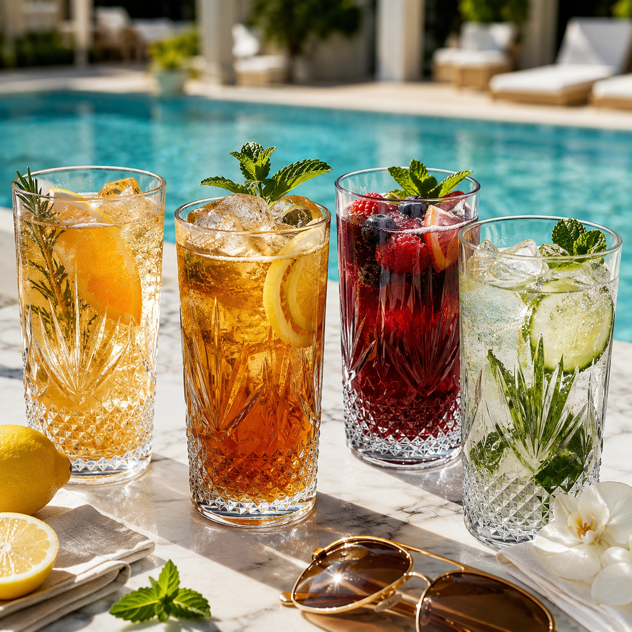 Onix Acrylic Highball Glasses Set Of Four