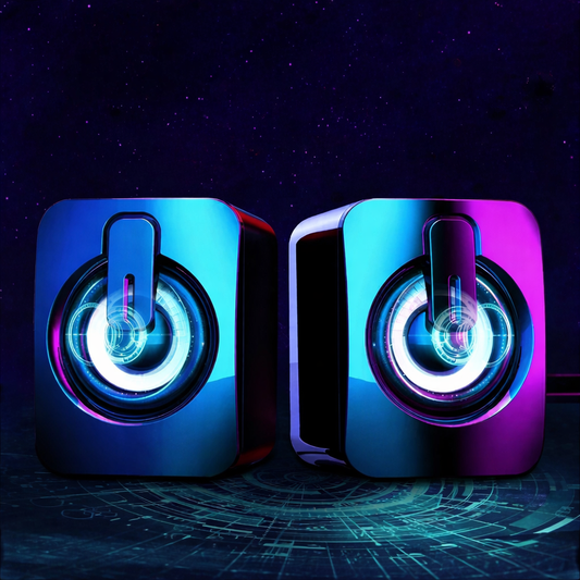 Computer Speaker Stereo Sound with Microphone – 3.5mm AUX PC Speaker for Home - Tampa Home & Garden Store