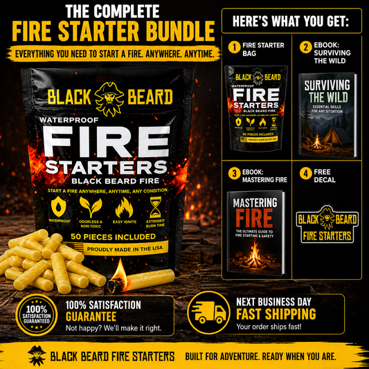 Fire Plugs Fire Starter Tinder | Black Beard