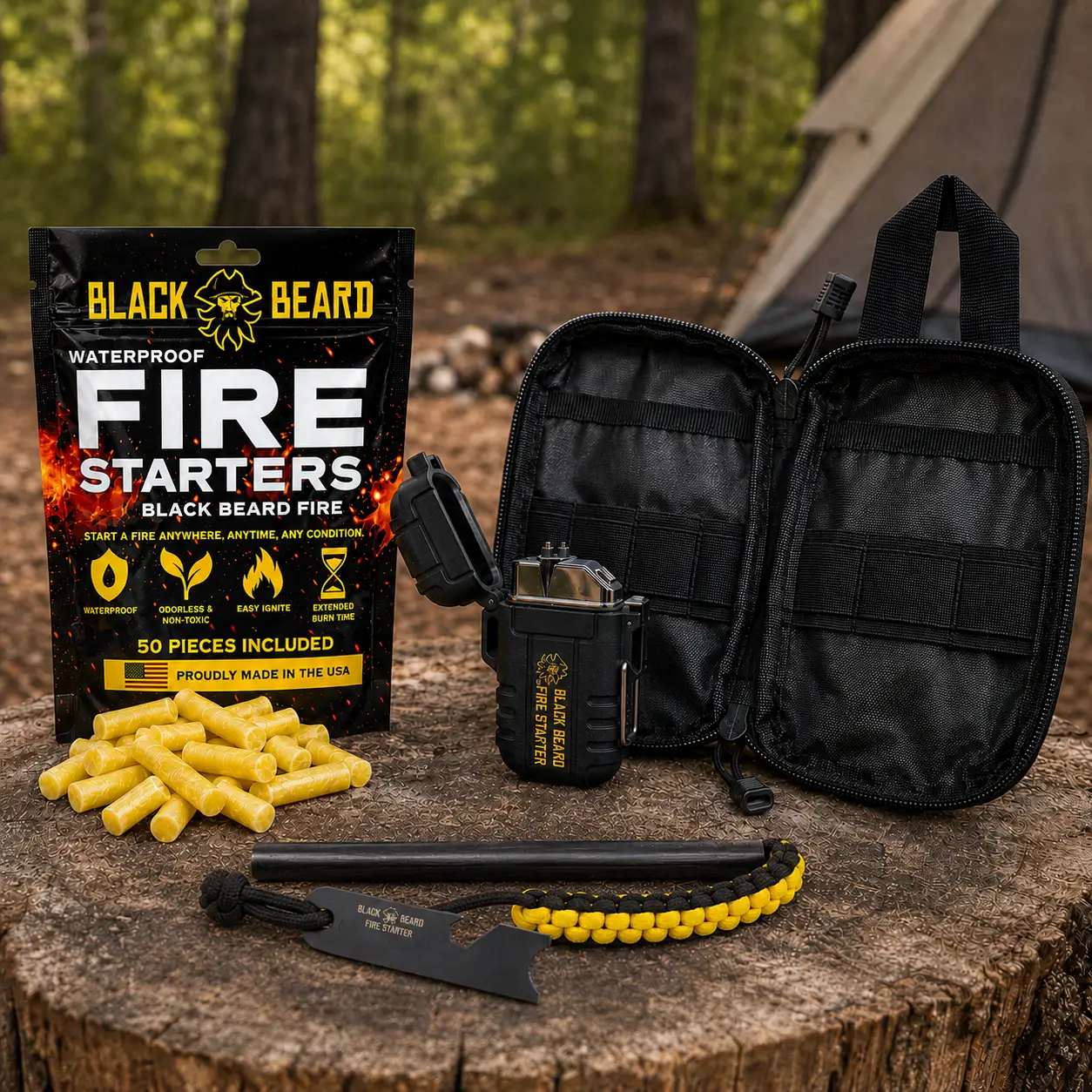 Black Beard Fire Plug Kit | Fire Starter Kit - Tampa Home & Garden Store