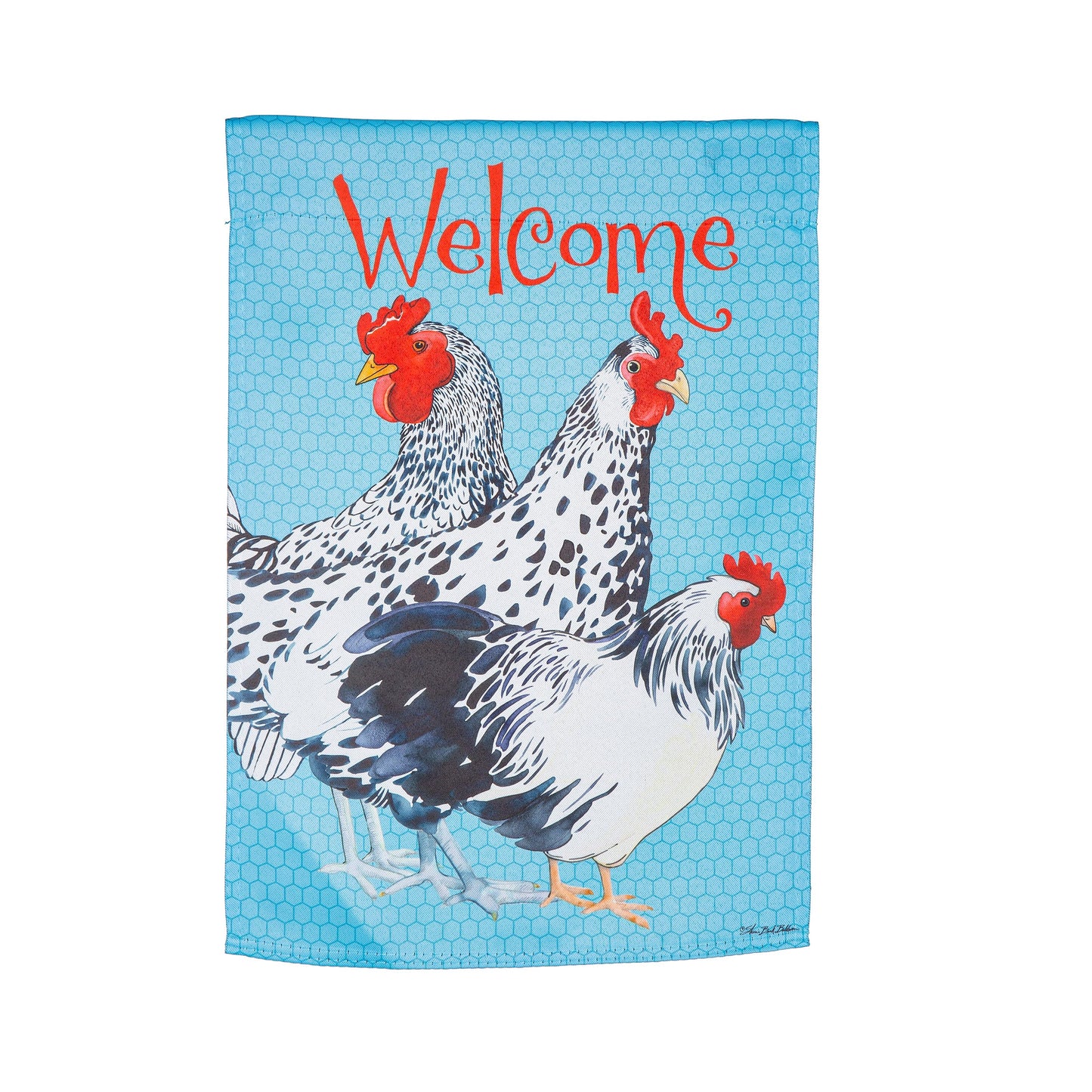 Chickens Suede Garden Flag - Tampa Home & Garden Store