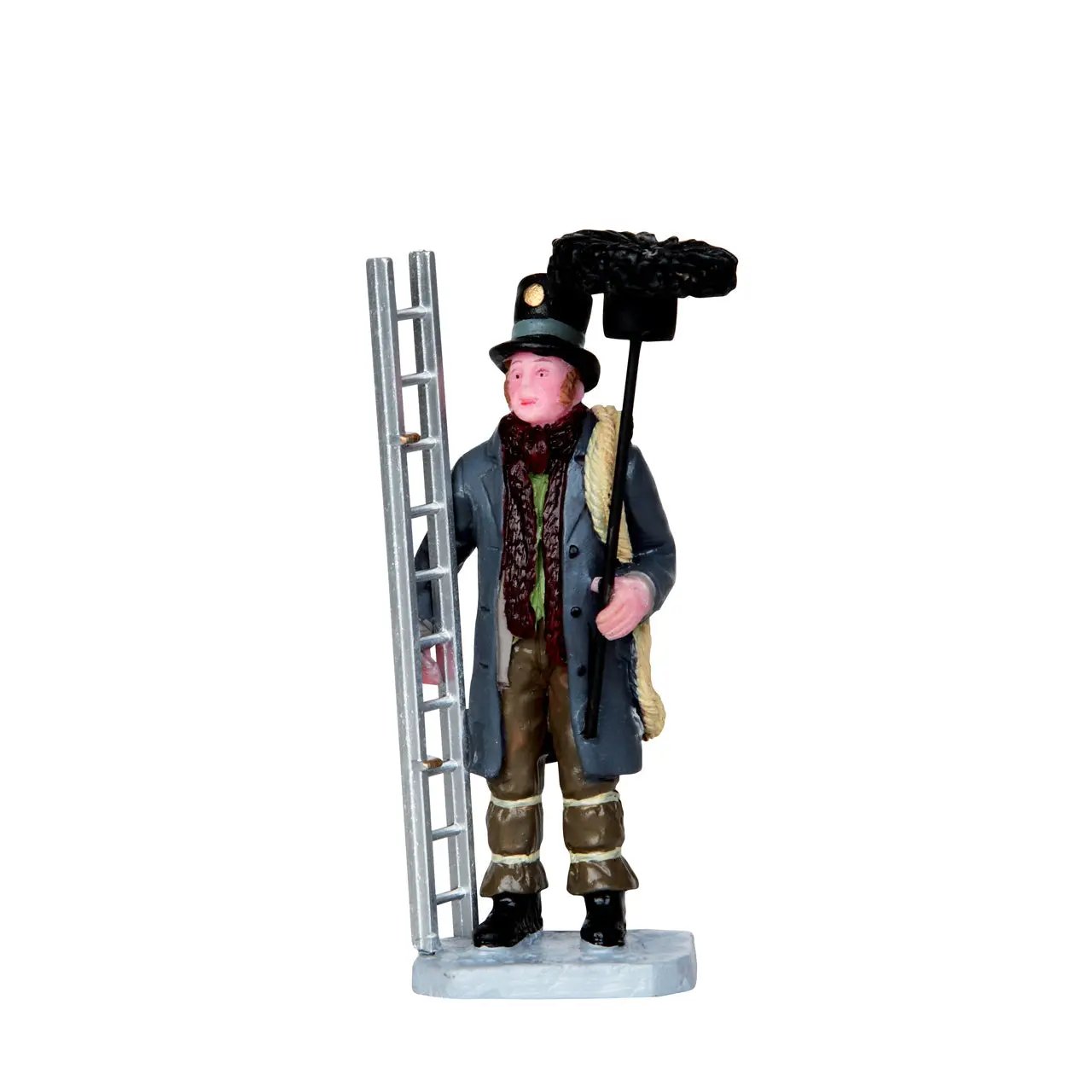 Lemax Chimney Sweep collectible figurine with ladder and soot brush by The Country Christmas Loft on Tampa Home & Garden Store