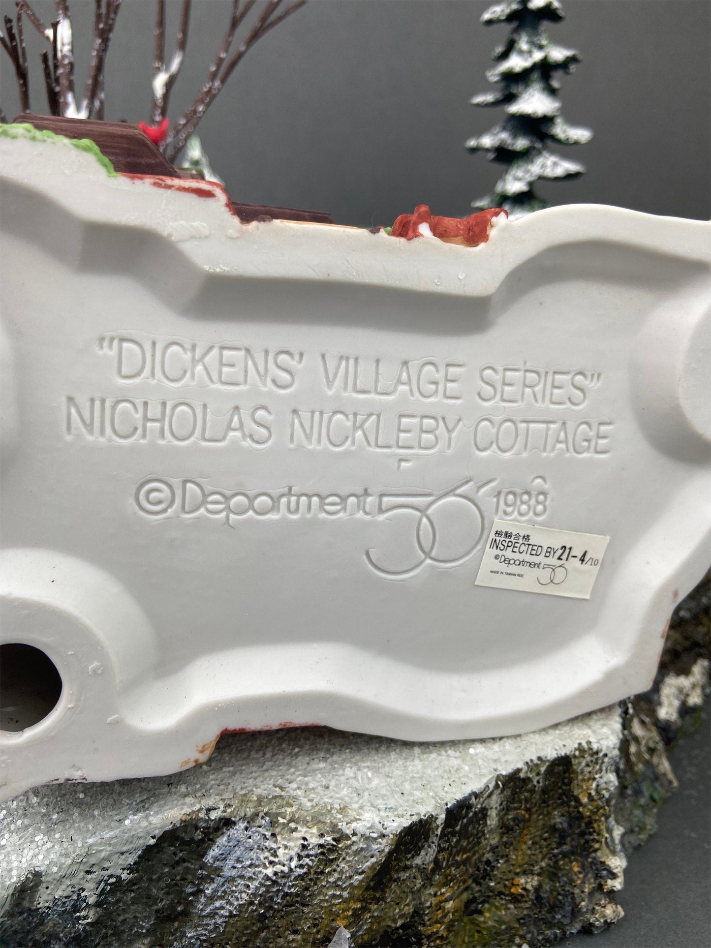 Christmas Village House by Department 56. New England Village Series. Illuminated Nicholas Nickleby Cottage. - Tampa Home & Garden Store