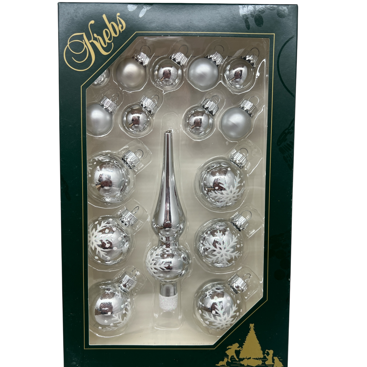 Christmas by Krebs Mini Trimsets with Topper - Silver - Tampa Home & Garden Store