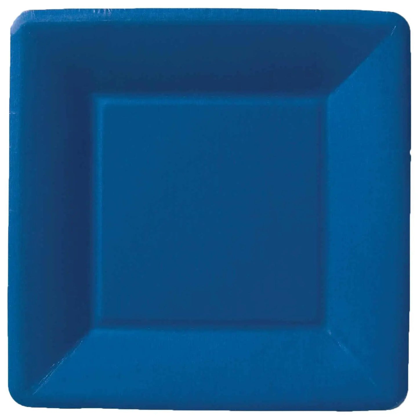Classic Linen Dark Blue salad plates set of 8, square shape from The Country Christmas Loft on Tampa Home & Garden Store