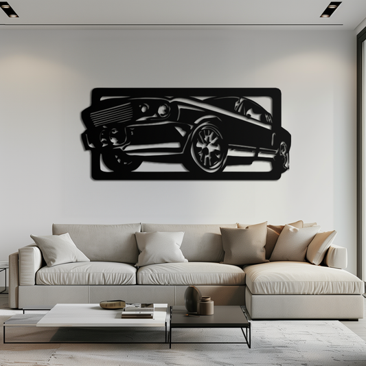 Classic Muscle Car Metal Wall Art - Vintage Automotive Decor - KAF061 - Tampa Home & Garden Store