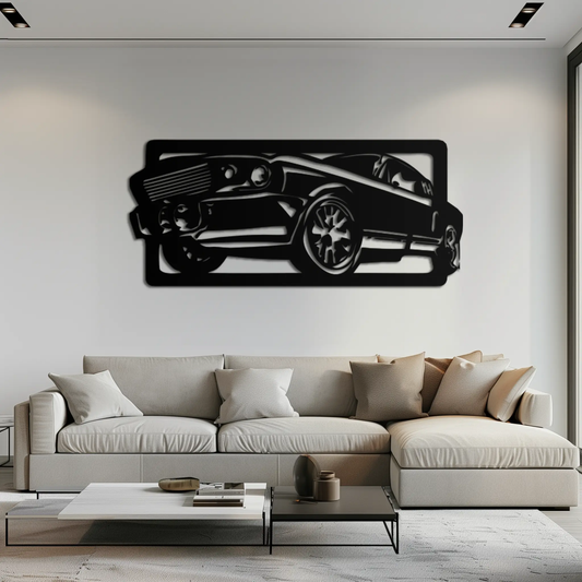Classic Muscle Car Metal Wall Art - Vintage Automotive Decor - KAF061 - Tampa Home & Garden Store
