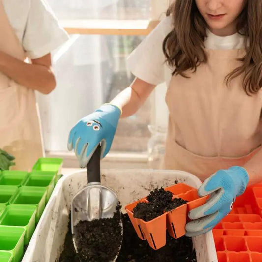 Classroom Seed Starting Bundle Tray Kit orange and green seed trays Bootstrap Farmer on Tampa Home & Garden Store