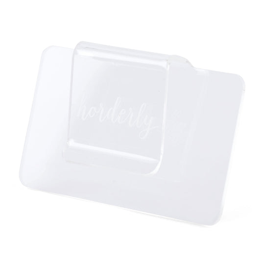 Clear Acrylic Bin Clip Label - Tampa Home & Garden Store