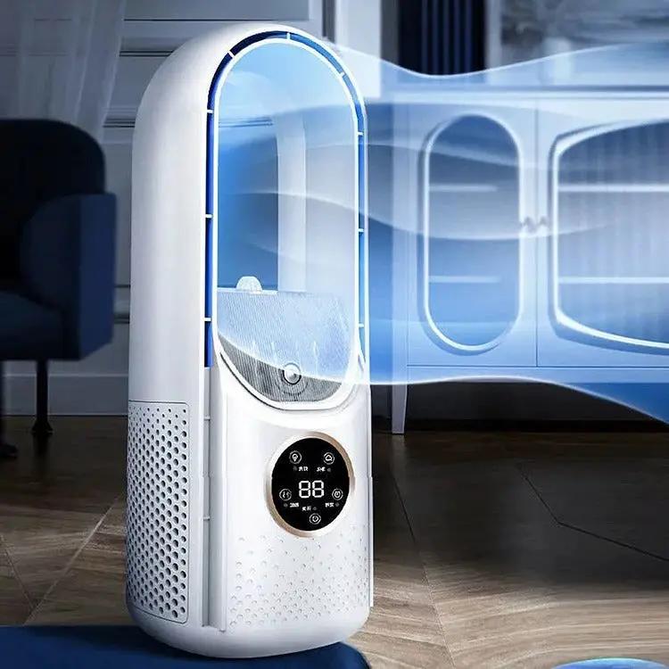 Portable bladeless USB air cooler with timer, white Moktan Sabai evaporative cooler Store on Tampa Home & Garden Store