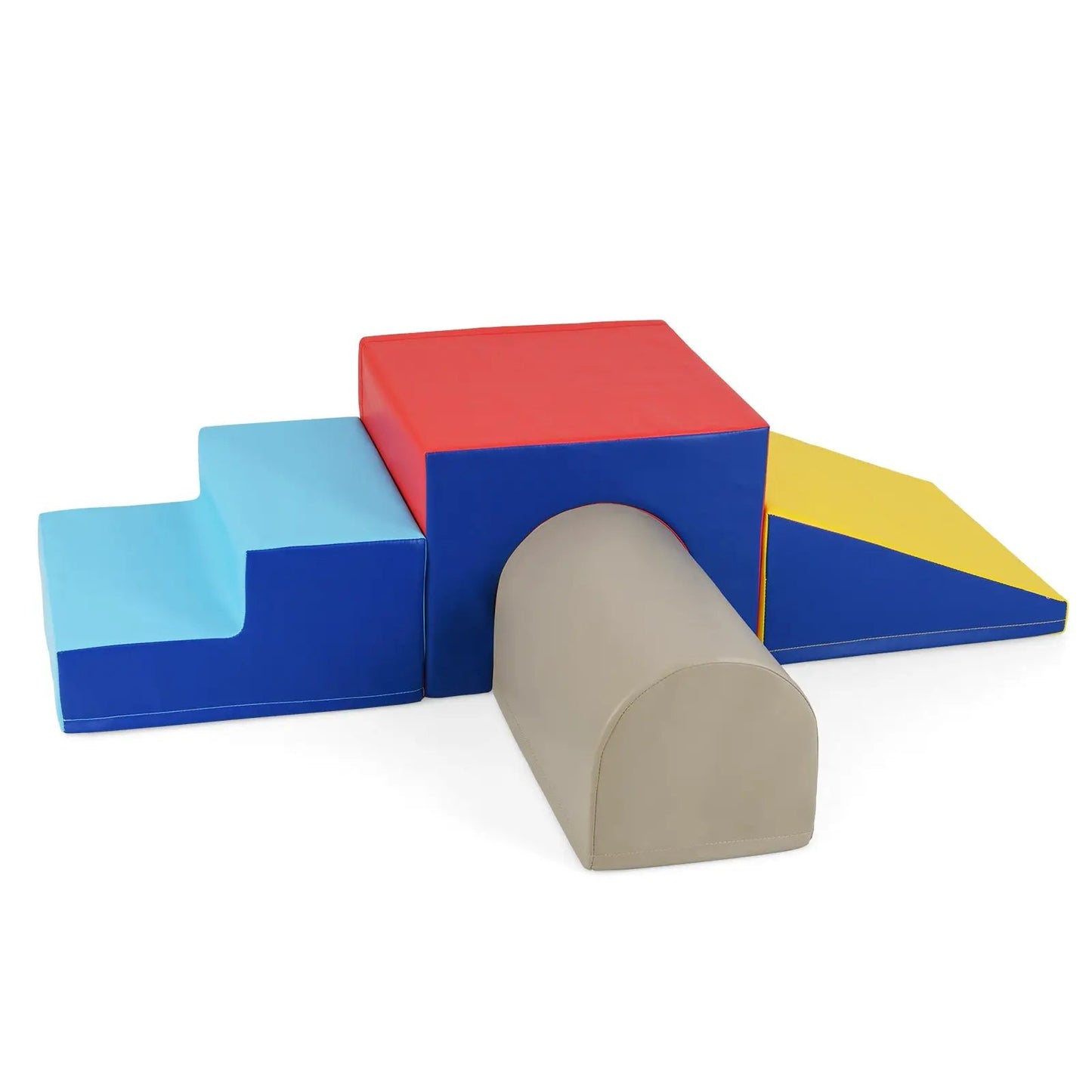 Climb and Crawl Foam Block Play Set for Infants by DirectDeals, foam blocks with red top on Tampa Home & Garden Store