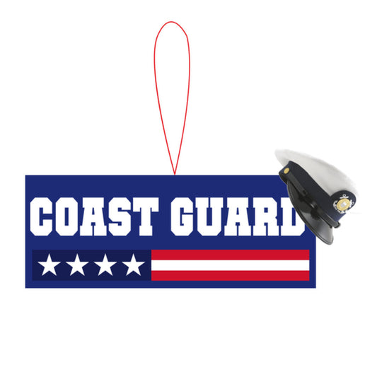 Coast Guard Sign with Hat Ornament - Tampa Home & Garden Store