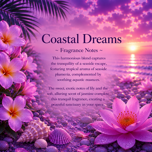 Coastal Dreams Crystal-Enhanced Oil Diffuser, Car Air Freshener, 8ml - Tampa Home & Garden Store