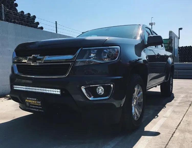 Chevy Colorado GMC Canyon 30 Inch LED Bar Mount bumper mount by GGLighting, black finish on Tampa Home & Garden Store