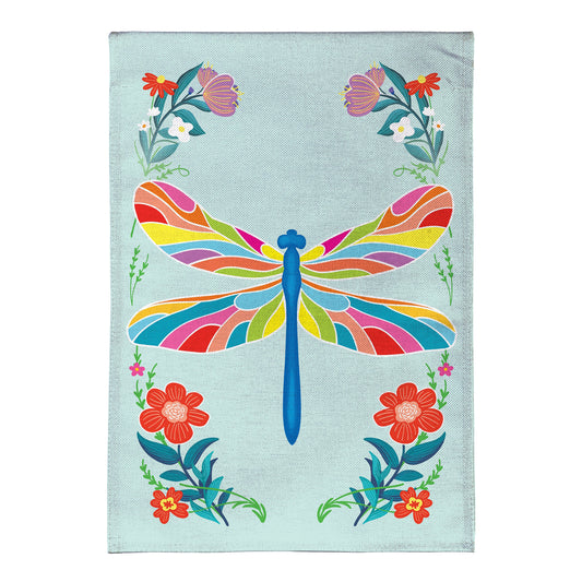 Colorful Dragonfly Burlap Garden Flag - Tampa Home & Garden Store