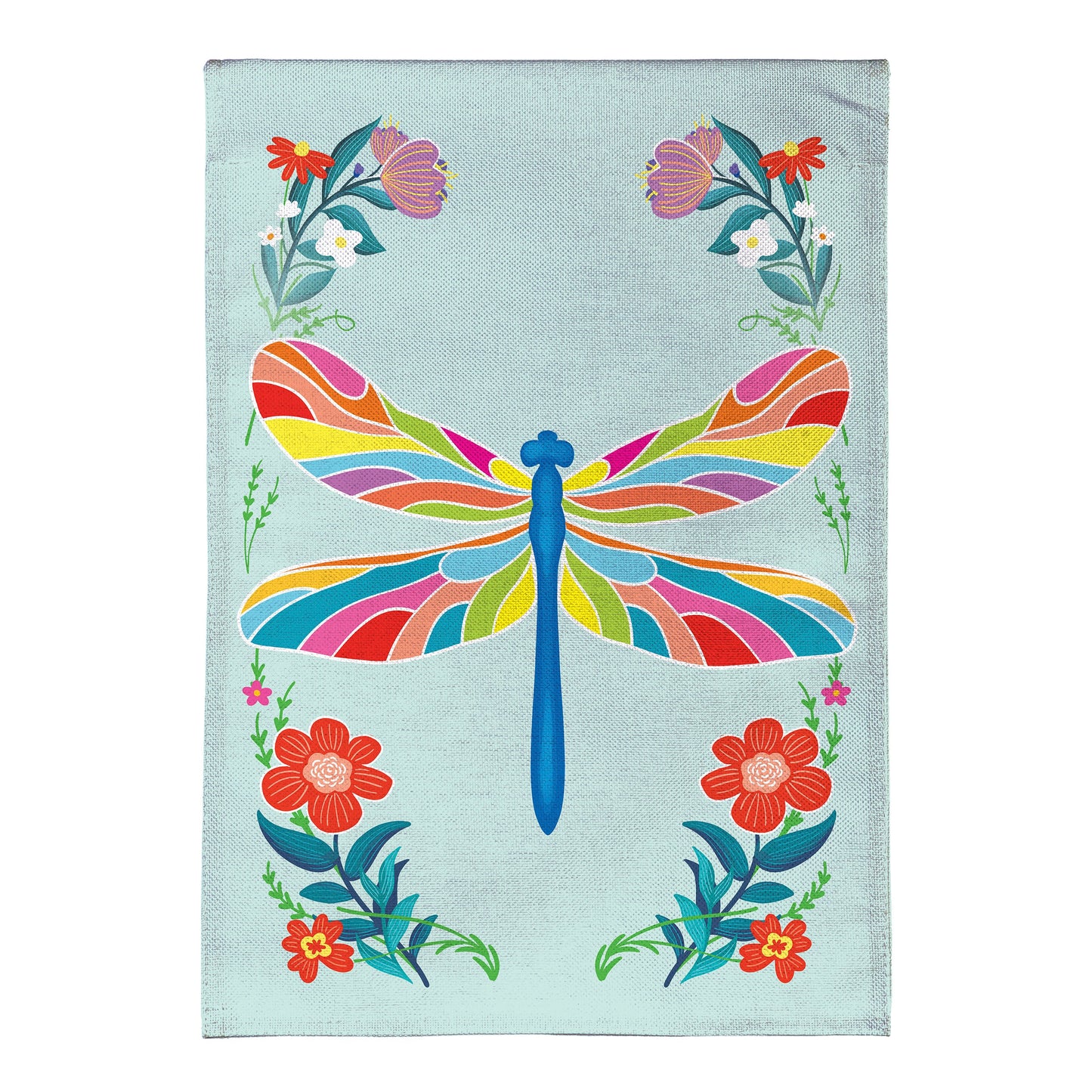 Colorful Dragonfly Burlap Garden Flag - Tampa Home & Garden Store