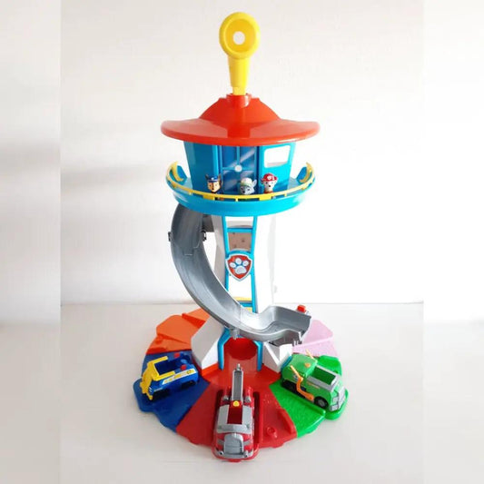 Moktan Sabai Kids Car Ramp Toy Set with Slide Tower, colorful multi-car race track on Tampa Home & Garden Store