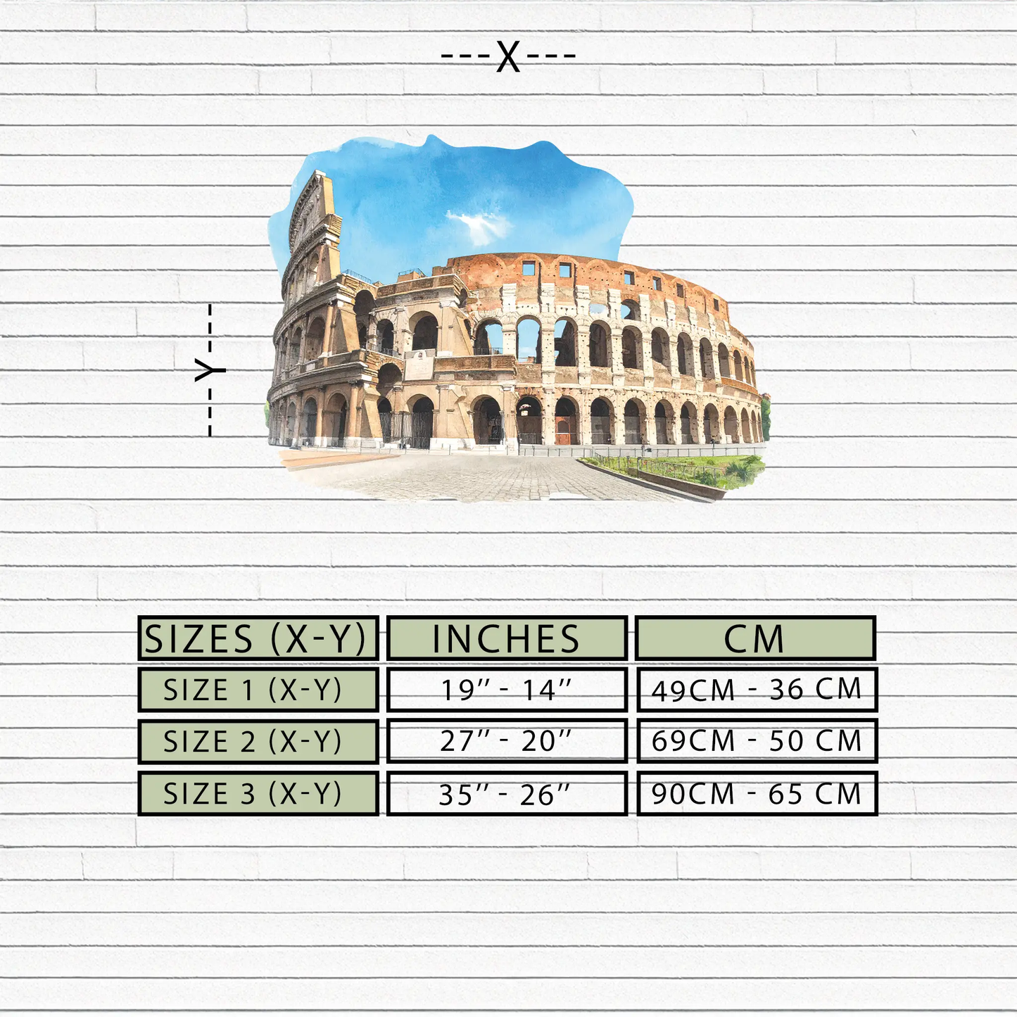Colosseum metal wall art UV print modern decor blue sky backdrop on Tampa Home & Garden Store